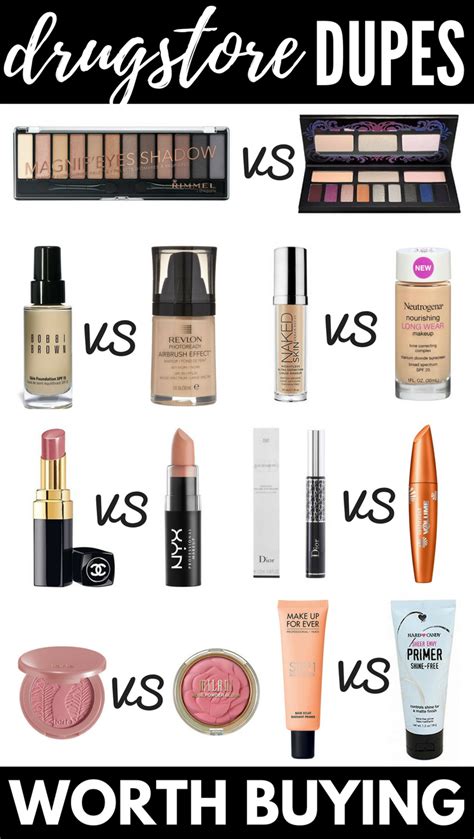 drugstore high end makeup dupes